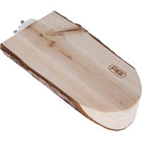 Produktbild von TIAKI Holzplattform mit Rinde oval für Hamster Ratten und Chinchilla Braun Beige 8 x 4 x 17 cm
