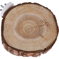 Produktbild von TIAKI Holzplattform mit Rinde rund ca. 10 cm Natur Braun für Hamster Maus und Ratte