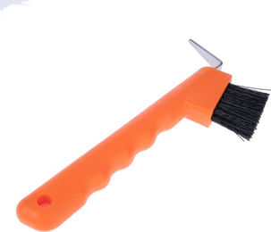 Produktbild von TIAKI Hufkratzer für Pferde aus Kunststoff Orange 1 Stück
