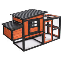 Produktbild von TIAKI Hühnerstall aus Holz für Hühner L 182 x B 71,8 x H 98,5 cm 2er Pack
