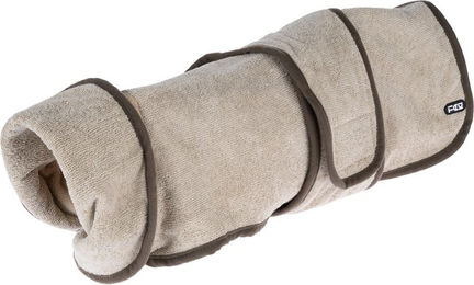 TIAKI Hunde-Bademantel Snuggle Beige Polyester Größe L – Bild 1 von 1