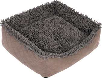 Produktbild von TIAKI Hundebett Chenille für kleine bis mittlere Hunde in L 85 x B 80 x H 22 cm