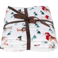 Produktbild von TIAKI Hundedecke Funny Winter Dogs aus Polyester Grösse L 150 x 130 cm