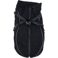 Produktbild von TIAKI Hundemantel Arkon Harness Winter Mantel Schwarz Waterproof Polyester 50 cm Rückenlänge