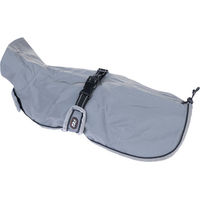 Produktbild von TIAKI Hundemantel Reflective Steel wasserdichter Regenmantel aus Polyester 60 cm Rückenlänge
