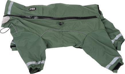 Produktbild von TIAKI Hundeoverall Kurmit Winter wasserdicht Grün Polyester 55 cm Rückenlänge