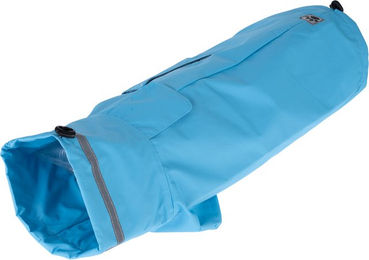 Produktbild von TIAKI Hunderegenmantel Sky aus Polyester wasserdicht Blau 50 cm Rückenlänge