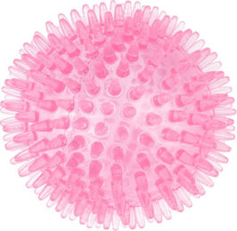 Produktbild von TIAKI Hundespielzeug Ball zur Zahnpflege aus TPR in Rosa Pink Ø 8,3 cm