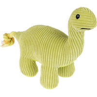 Produktbild von TIAKI Hundespielzeug Diplodocus Quietschspielzeug aus Polyester in Grün und Gelb 45 x 28 x 12 cm