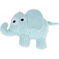 Produktbild von TIAKI Hundespielzeug Eli Corduroy Plüschspielzeug zur Zahnpflege aus Polyester in Grün und Türkis 25 x 15 x 7 cm