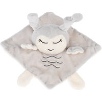 Produktbild von TIAKI Hundespielzeug Eule Dou Dou Plüschspielzeug für Welpen in Beige und Grau 17 x 17 x 6 cm
