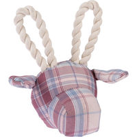 Produktbild von TIAKI Hundespielzeug Giraffe mit Seil und Quietschfunktion aus Polyester Größe M