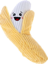 Produktbild von TIAKI Hundespielzeug Happy Banana Plüschspielzeug aus Polyester Gelb Bunt L 20 x B 6,5 cm