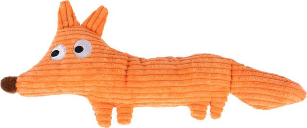 Produktbild von TIAKI Hundespielzeug James Corduroy Quietschspielzeug aus Polyester Orange Größe L
