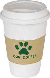 TIAKI Hundespielzeug Kaffee aus Latex mit Quietschfunktion zur Zahnpflege für alle Altersstufen – Bild 1 von 1
