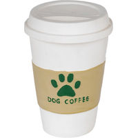 Produktbild von TIAKI Hundespielzeug Kaffee aus Latex mit Quietschfunktion zur Zahnpflege für alle Altersstufen