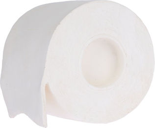 Produktbild von TIAKI Hundespielzeug Latex Papierrolle Quietschspielzeug für Welpen Weiß Ø 9 x H 11,5 cm