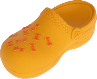 Produktbild von TIAKI Hundespielzeug Latex Schuh Quietschspielzeug zur Zahnpflege für Welpen L 15 x B 6,5 x H 6,5 cm