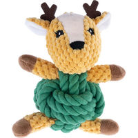 Produktbild von TIAKI Hundespielzeug Rentier mit Tau L 18 x B 13 x H 8 cm