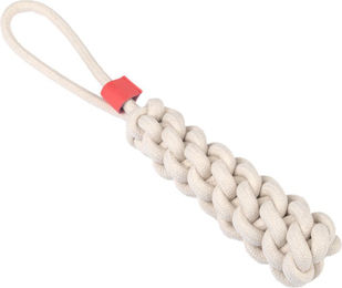 Produktbild von TIAKI Hundespielzeug Rope Stick Tau zur Zahnpflege Beige Weiß 36,5 x 5,5 cm