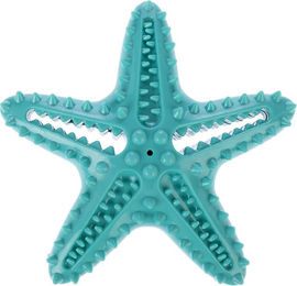 Produktbild von TIAKI Hundespielzeug Seestern aus TPR in Türkis und Blau 15 x 15 x 5 cm