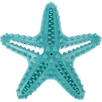 Produktbild von TIAKI Hundespielzeug Seestern aus TPR in Türkis und Blau 15 x 15 x 5 cm