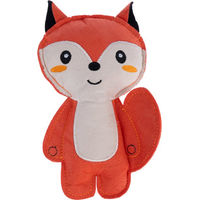 Produktbild von TIAKI Hundespielzeug Squeaky Fuchs Plüschspielzeug aus Polyester in Orange und Beige 19 x 12 x 4 cm