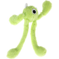 Produktbild von TIAKI Hundespielzeug Stretch Ball Monster aus Plüsch in Grün