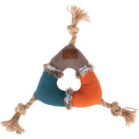 Produktbild von TIAKI Hundespielzeug Threeside Plüschseil bunt Ø 17 cm
