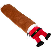 Produktbild von TIAKI Hundespielzeug Weihnachtsmann im Schornstein Plüschspielzeug aus Polyester