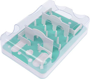 Produktbild von TIAKI Intelligenzspielzeug Fun Puzzle aus Kunststoff in Weiß Türkis und Blau - 1 Stk.