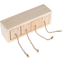 Produktbild von TIAKI Intelligenzspielzeug Tug & Find aus Holz für Kaninchen, Hamster, Meerschweinchen und Vögel in Braun 20 x 5,5 x 7 cm