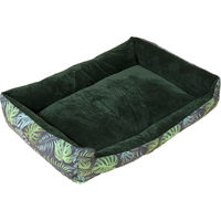 Produktbild von TIAKI Jungle Collection Hundebett aus Polyester in Grün Bunt L 90 x B 60 x H 20 cm