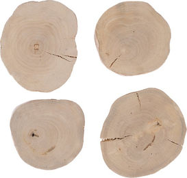Produktbild von TIAKI Kaffeeholz-Knabberscheiben für Kaninchen 4er Set Ø 6-10 cm
