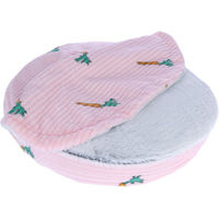 Produktbild von TIAKI Kaninchenbett Karottenbeet Rosa Pink aus Polyester ca. Ø 40 x H 9 cm für Kaninchen und Meerschweinchen