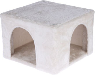 TIAKI Kaninchenhöhle aus Holz in Beige Weiß L 36 x B 36 x H 25 cm – Bild 1 von 1