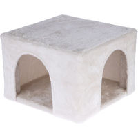 Produktbild von TIAKI Kaninchenhöhle aus Holz in Beige Weiß L 36 x B 36 x H 25 cm