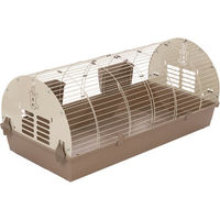 Produktbild von TIAKI Kaninchenkäfig Dome Kleintierkäfig aus Metall Beige L 120 x B 58 x H 52 cm