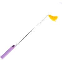 Produktbild von TIAKI Katzenangel Pompom mit LED-Pointer aus Aluminium in Lila und Bunt