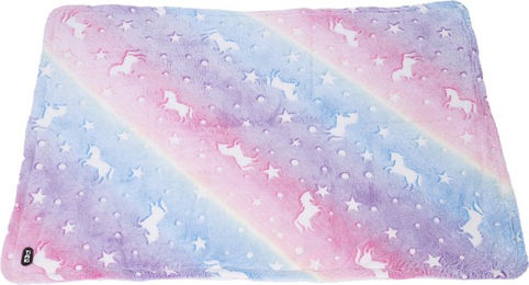 Produktbild von TIAKI Katzendecke Glowing Unicorns aus Polyester 100 x 70 cm