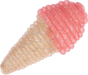 Produktbild von TIAKI Katzenspielzeug Ice Cream aus Polyester in Beige und Rosa - 1 Stk.