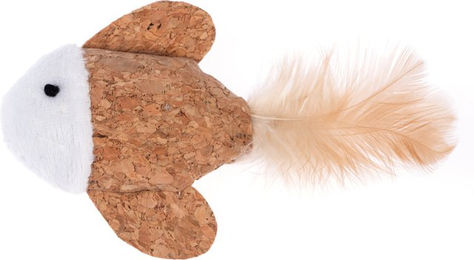Produktbild von TIAKI Katzenspielzeug Kork-Fisch mit Katzenminze für Kitten - 1 Stk.