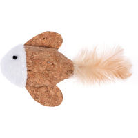 Produktbild von TIAKI Katzenspielzeug Kork-Fisch mit Katzenminze für Kitten - 1 Stk.