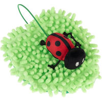 Produktbild von TIAKI Katzenspielzeug Marienkäfer aus Polyester in Rot und Grün