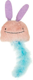 Produktbild von TIAKI Katzenspielzeug Monster-Kaninchen aus Polyester in Rosa Türkis Bunt