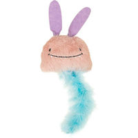 Produktbild von TIAKI Katzenspielzeug Monster-Kaninchen aus Polyester in Rosa Türkis Bunt