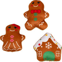 Produktbild von TIAKI Katzenspielzeug-Set Lebkuchen-Familie 3er Set