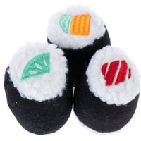 Produktbild von TIAKI Katzenspielzeug-Set Sushi-Rollen mit Catnip aus Polyester 3er Pack