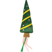 Produktbild von TIAKI Katzenspielzeug Weihnachtsbaum mit Bändchen aus Polyester L 42 x B 10 x H 5 cm