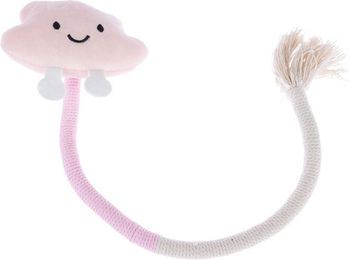 Produktbild von TIAKI Katzenspielzeug Wolkenseil mit Catnip aus Polyester in Weiß Rosa Pink